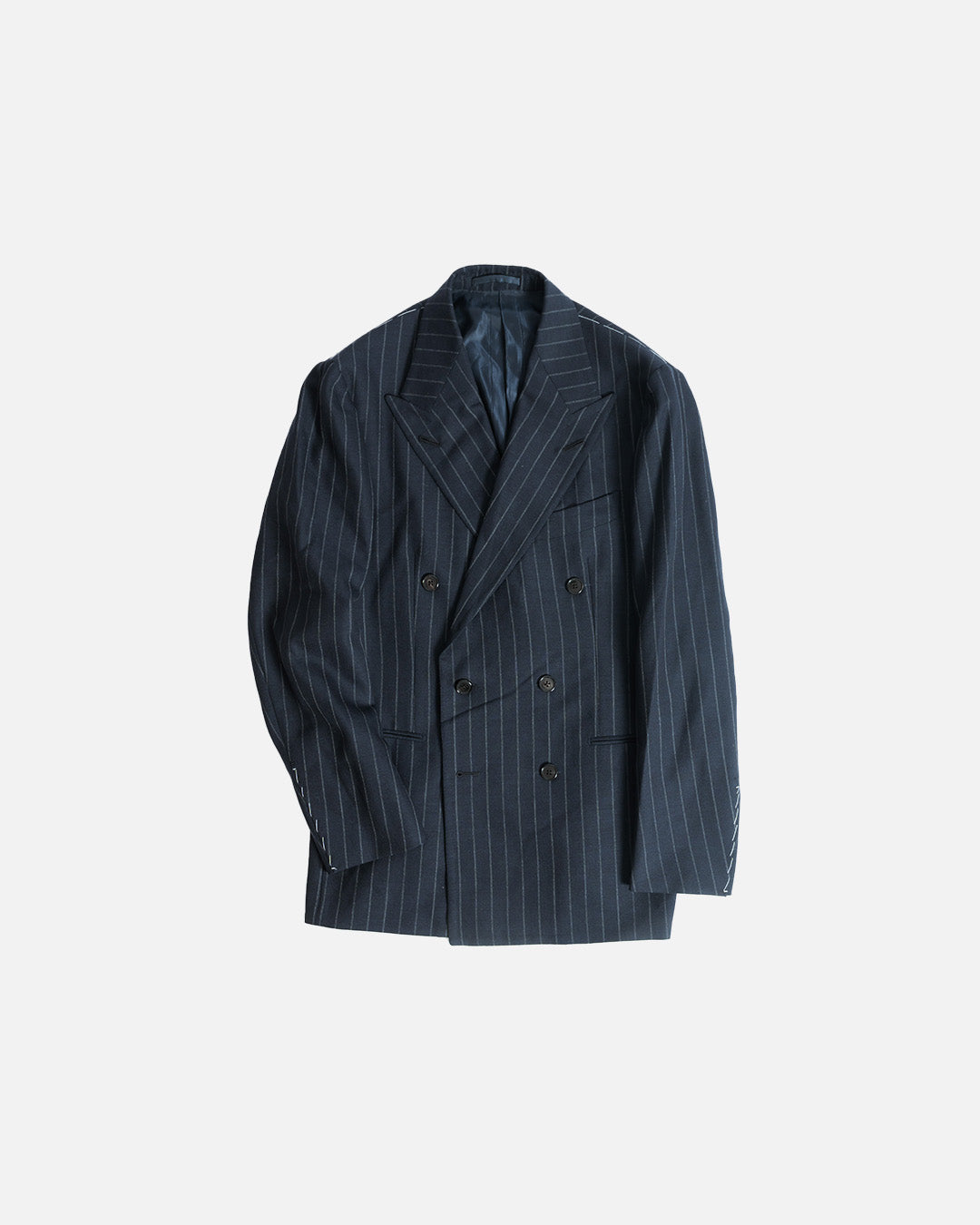 Casa Del Sarto Navy Stripe Double Breasted Suits
