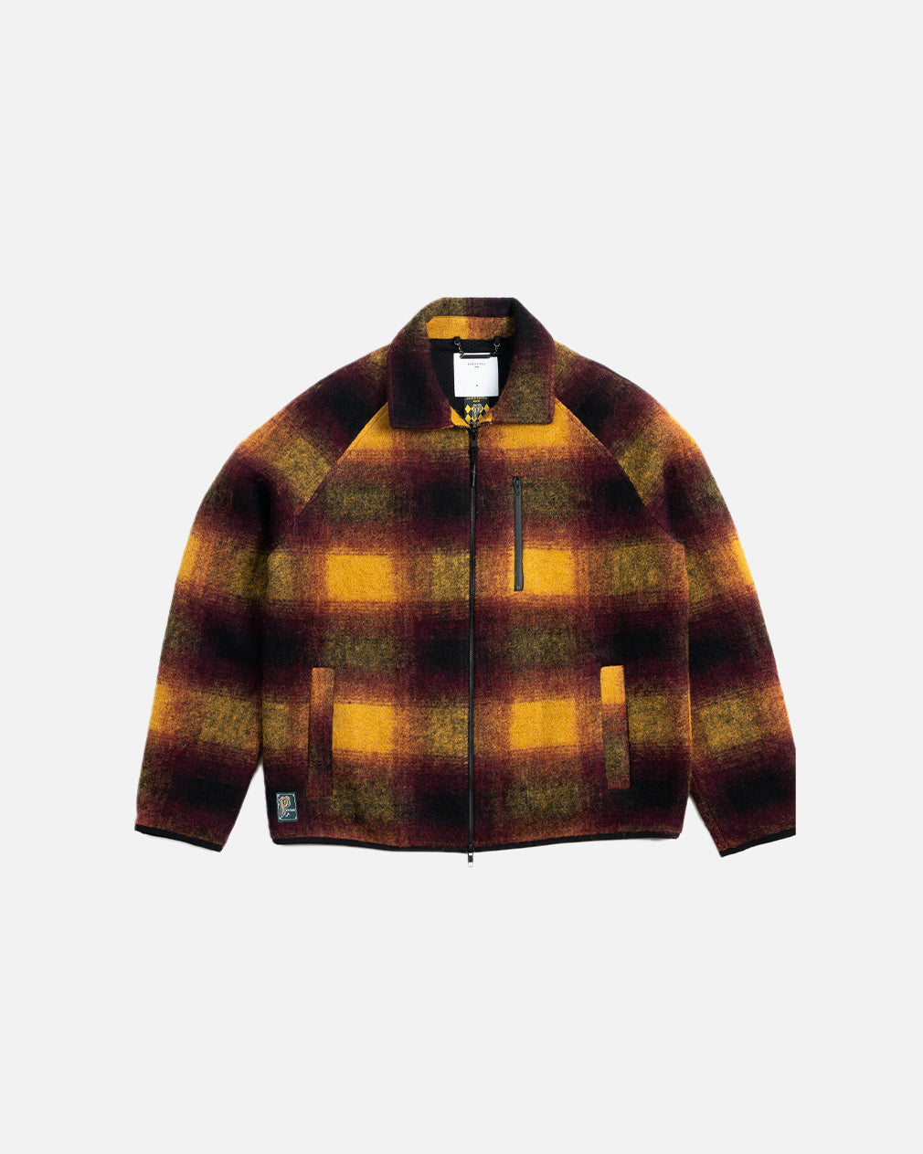 Percival Anderson Raglan Jacket in Yellow