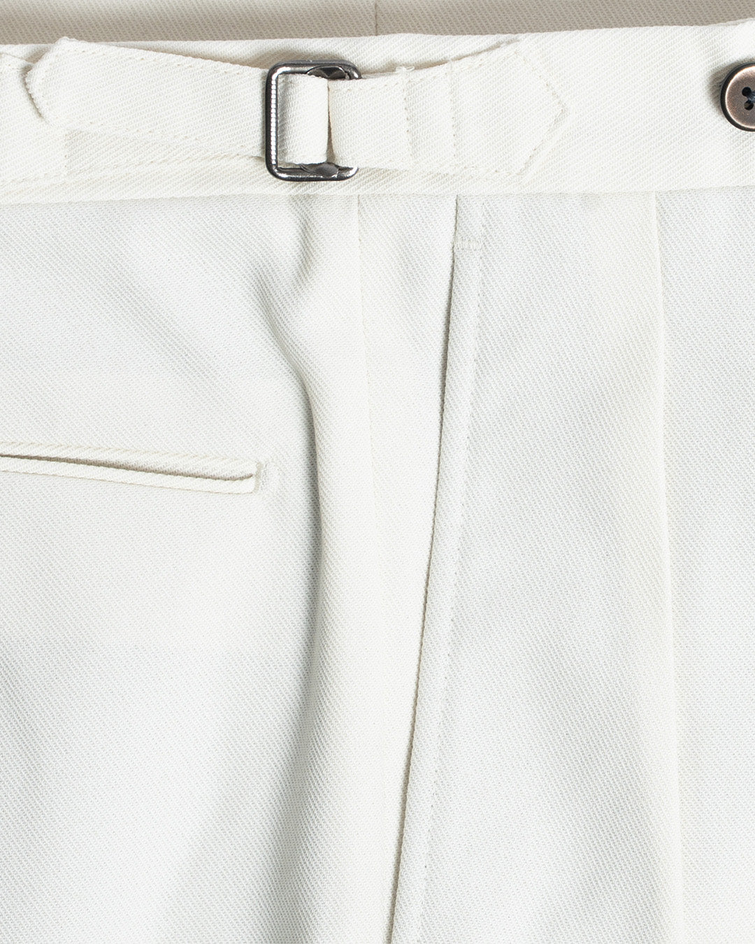 The Decorum Grant Trousers in Cream Cotton