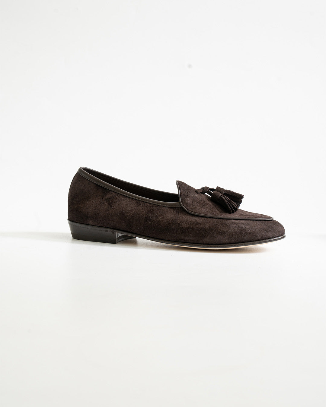 Baudoin & Lange Sagan Classic Tassels Lusitanias Dark Brown Suede