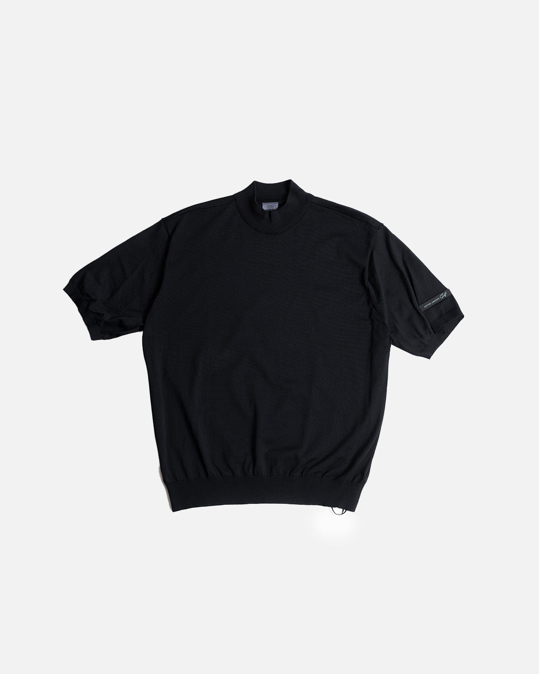 United Arrows Golf Black Mock Neck Knit