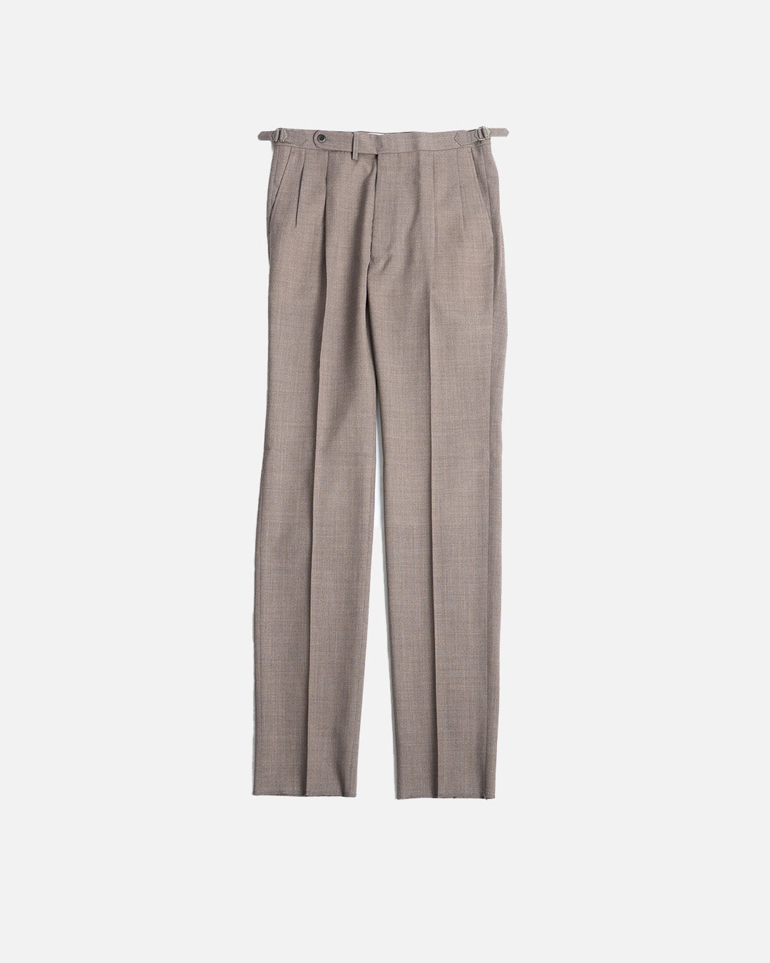 The Decorum Delon Trousers in Light Brown Wool