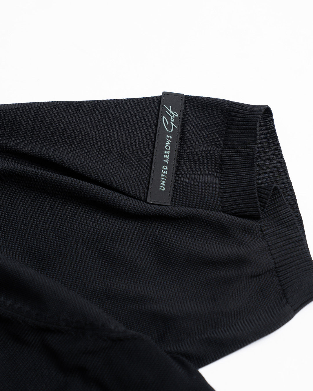 United Arrows Golf Black Mock Neck Knit