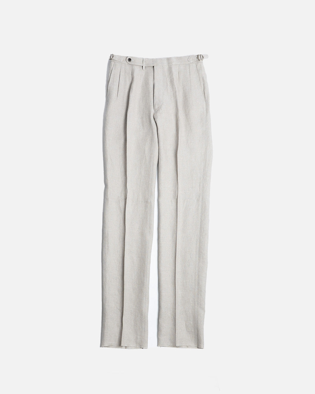 The Decorum Delon Trousers in Taupe Linen
