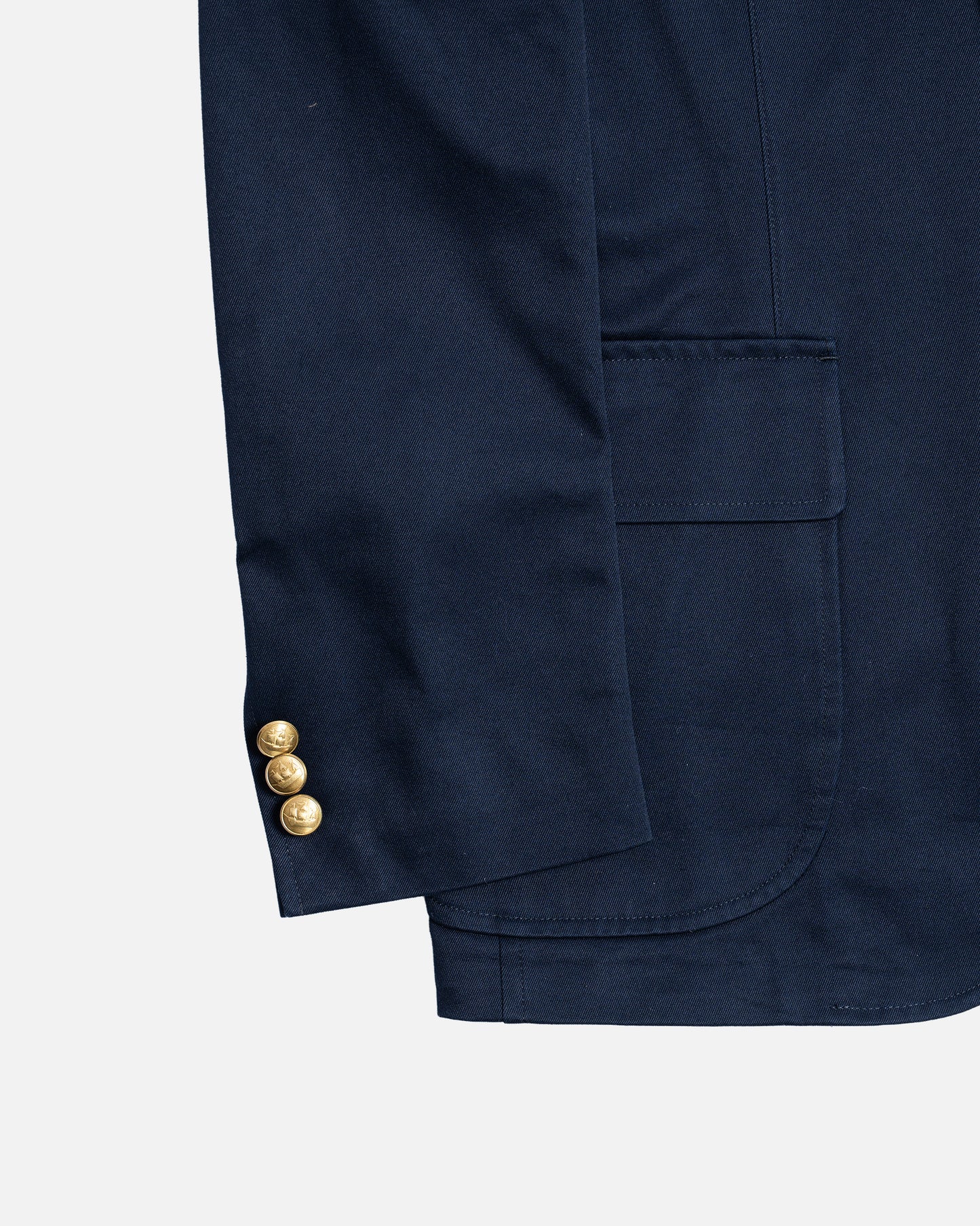 D.C. White Navy Single Breasted West Point Blazer