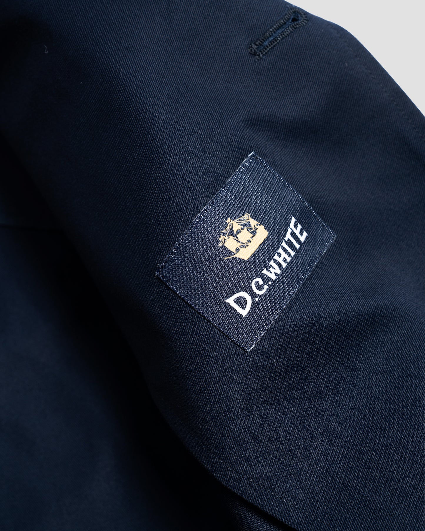 D.C. White Navy Single Breasted West Point Blazer