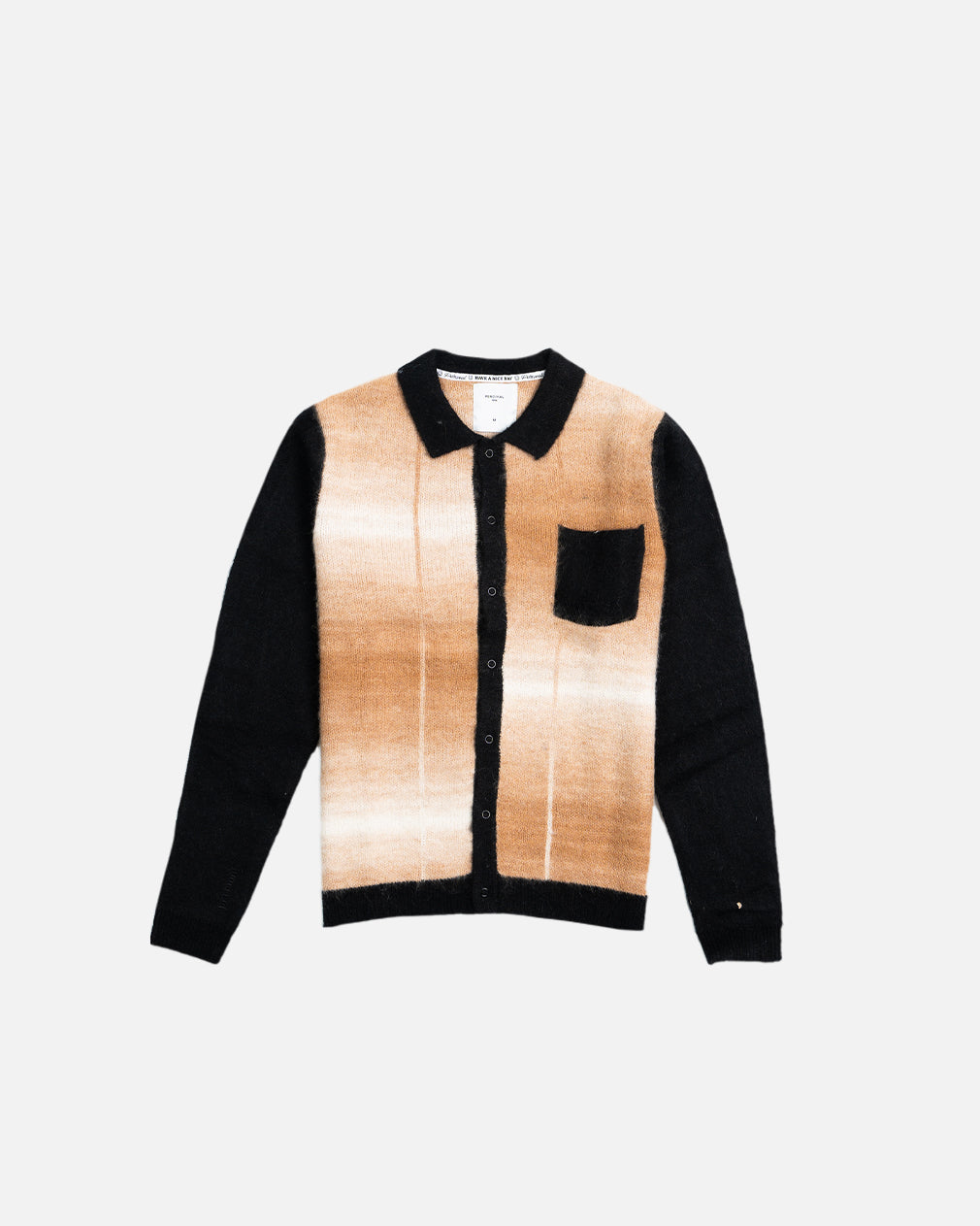 Percival Checker Gradient Cardigan in Tan