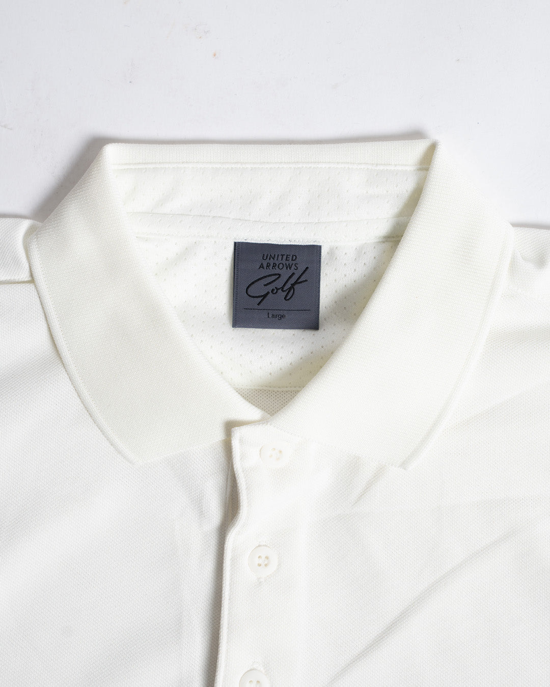 United Arrows Golf White Kanoko Polo