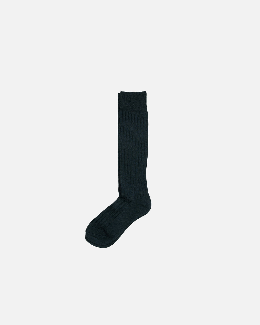 Votta Ribbed Jet Black Over the Calf