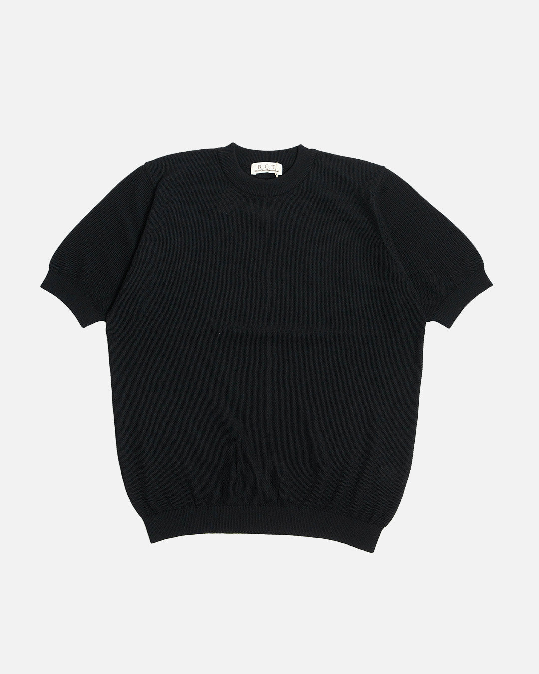 R.C.T. Knit Pique Crewneck - Black