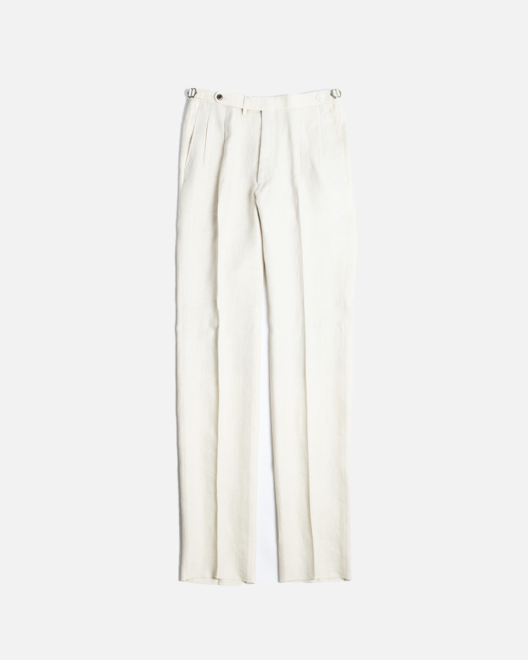 The Decorum Delon Trousers in Cream Linen