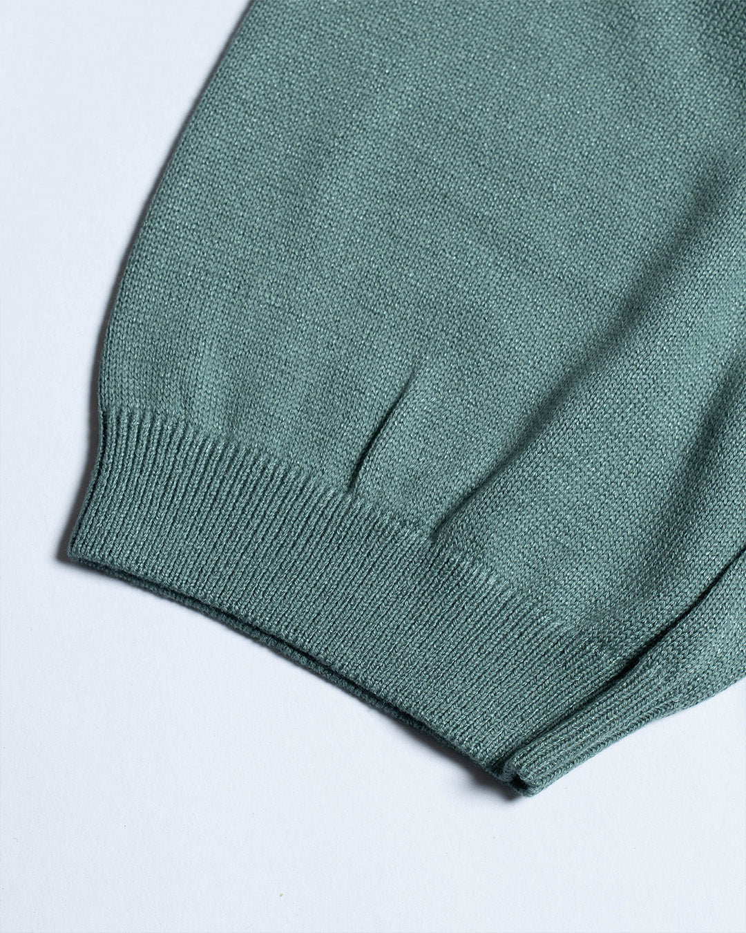 The Decorum Silk Knit Polo Shirt - Bamboo Green