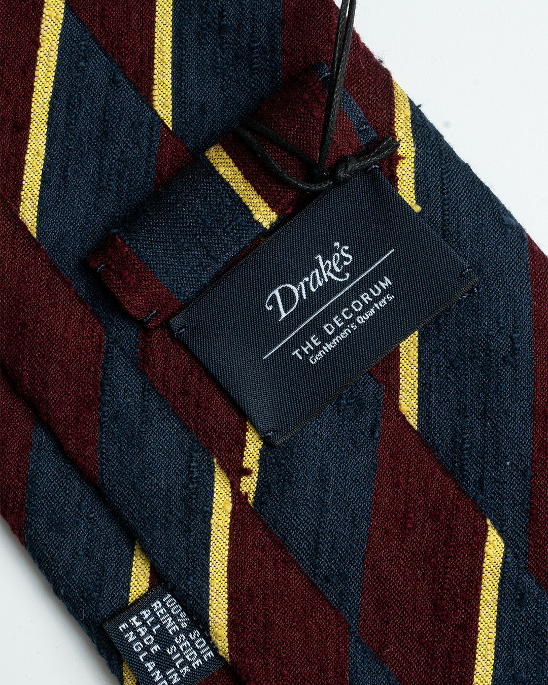 Drake’s archival tie collection for The Decorum - Red/Navy