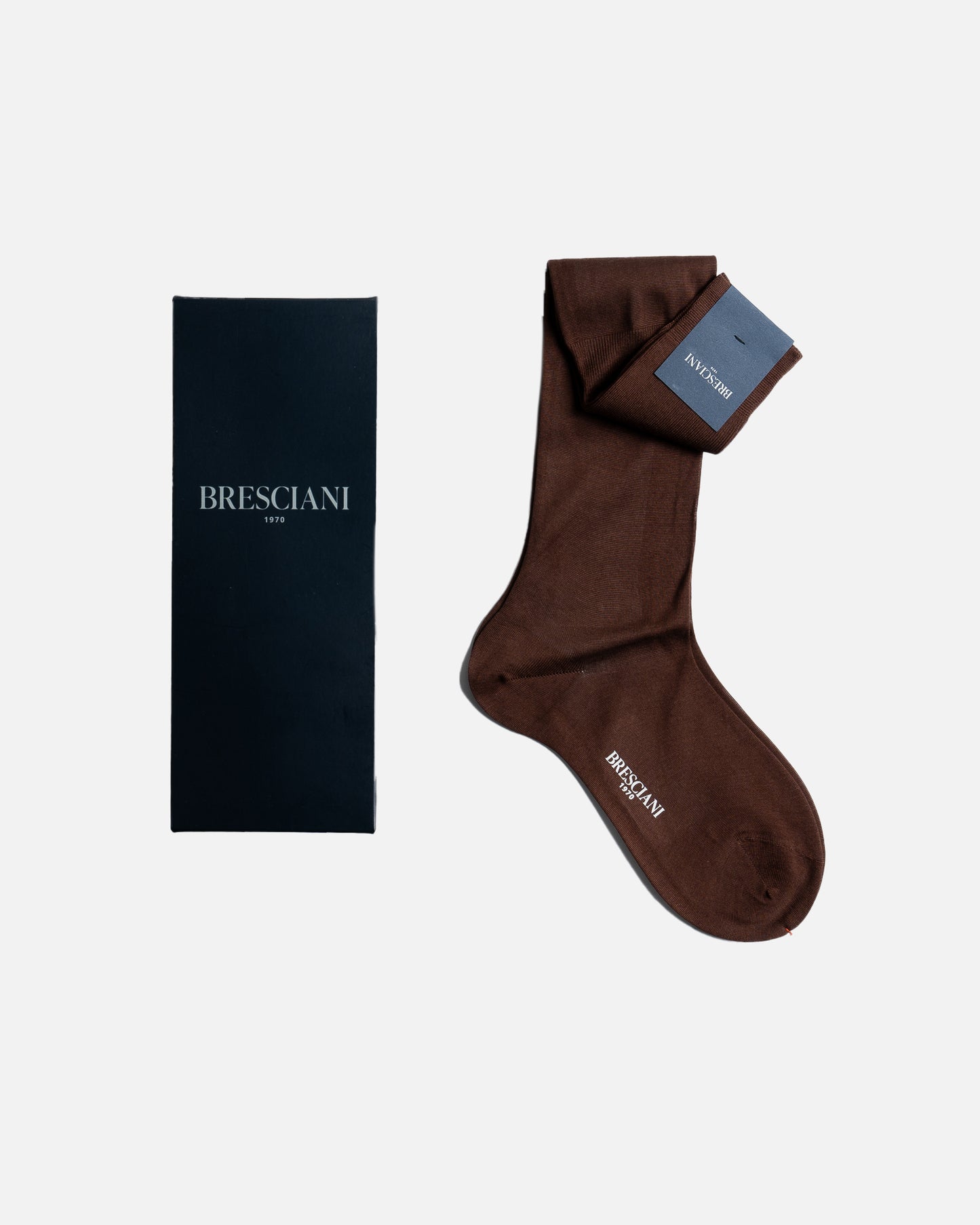 Bresciani M289 Moka Over The Calf Cotton socks