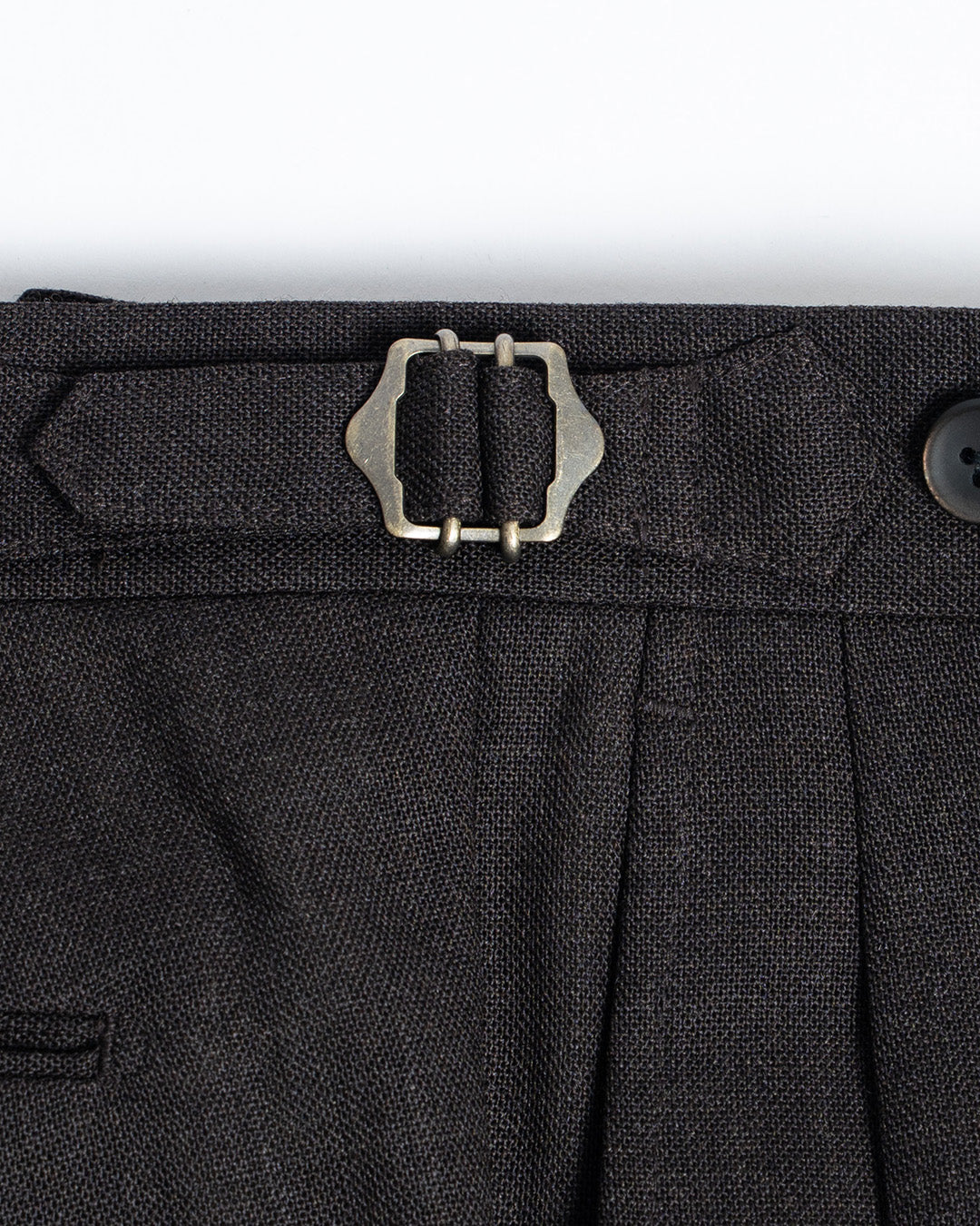 The Decorum Delon Trousers in Dark Brown Wool