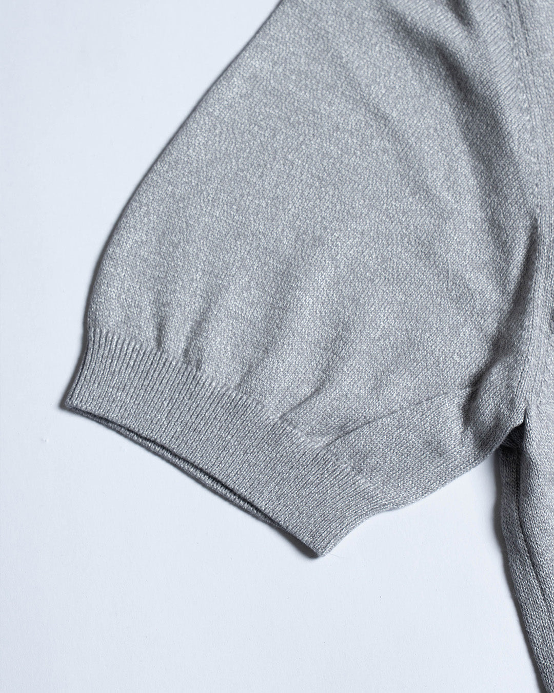 The Decorum Silk Knit Polo Shirt - Grey