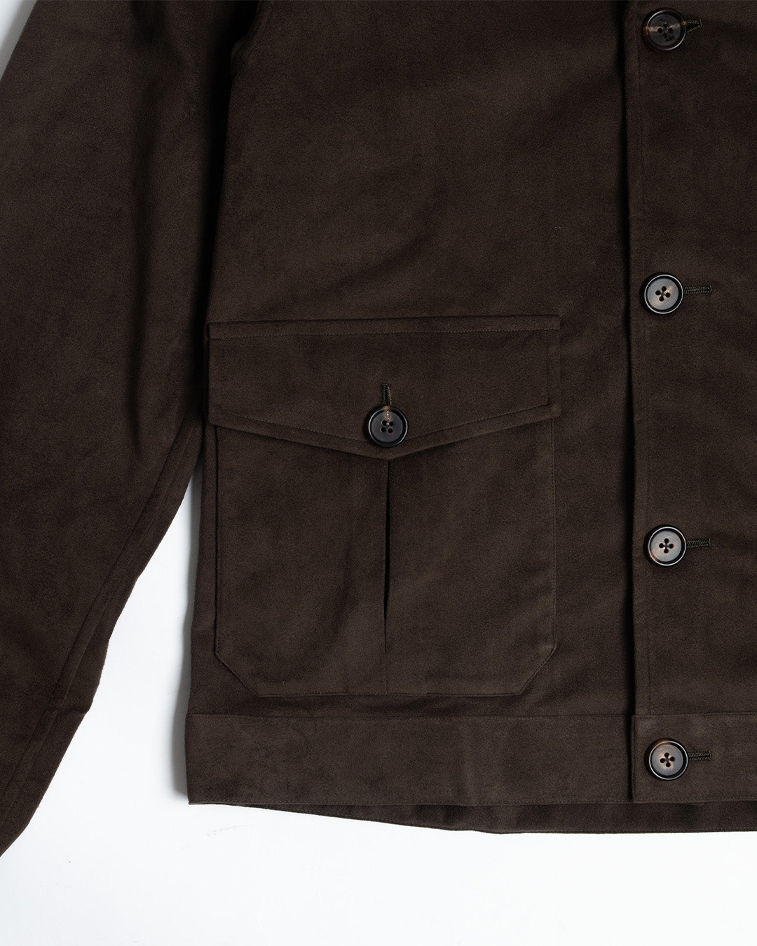 Ascot Chang Ultra Suede Blouson Jacket Mocha