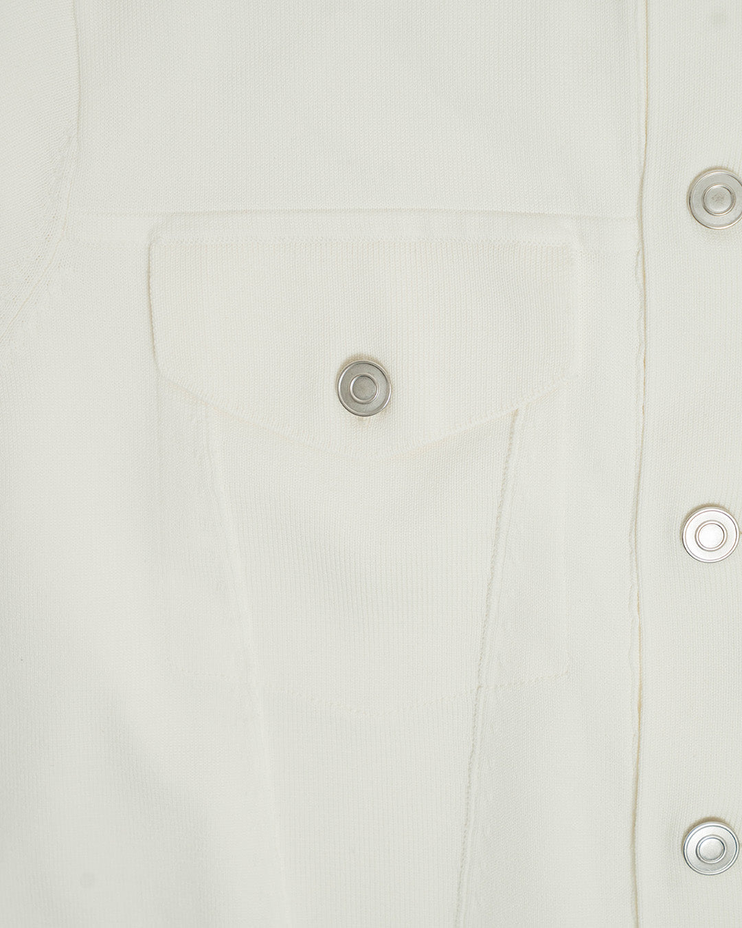 R.C.T. Knit Trucker Jacket - Off-white