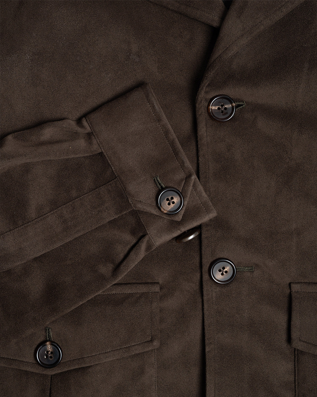 Ascot Chang Ultra Suede Blouson Jacket Mocha