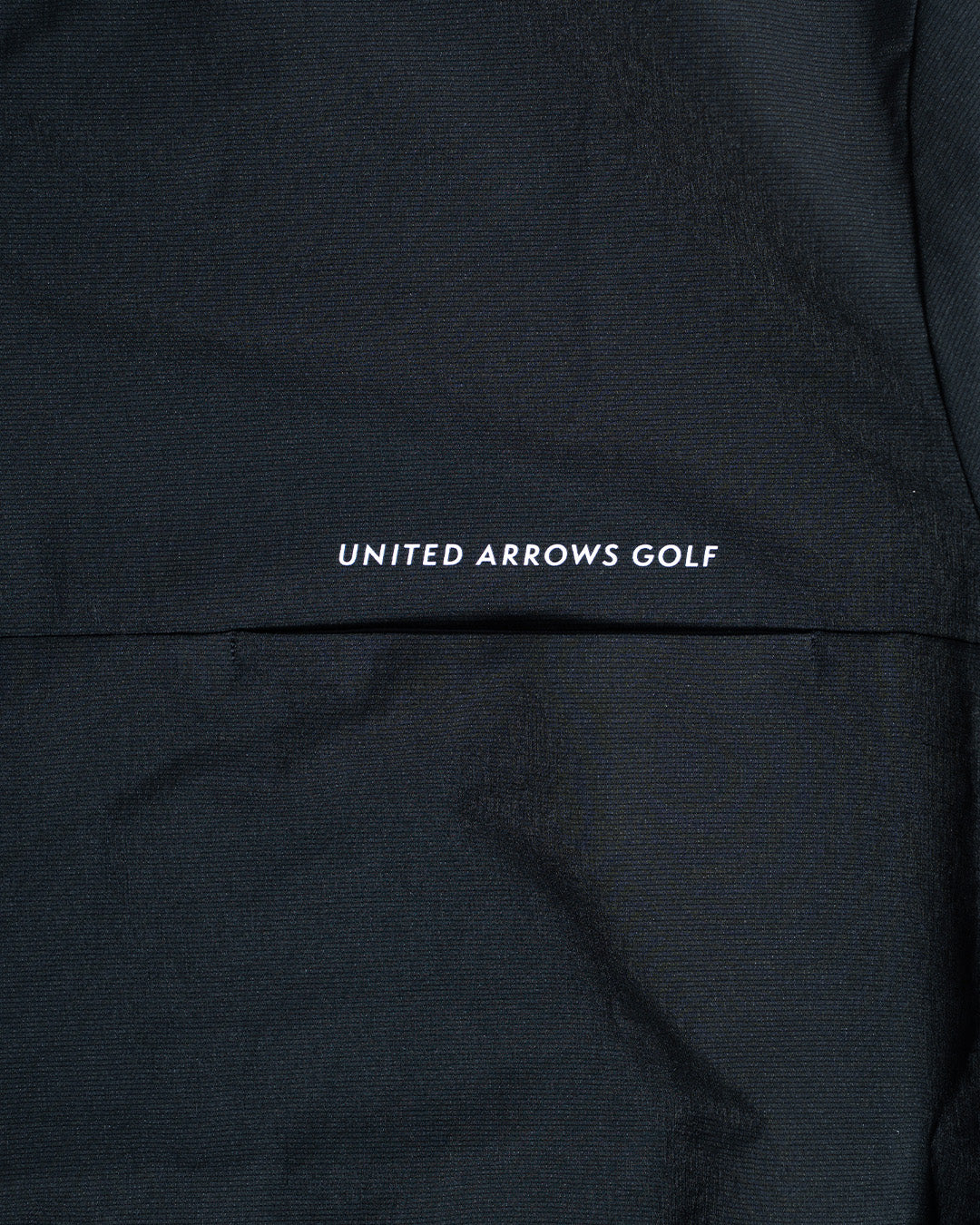 United Arrows Golf Black Cool Dots Half Zip Pullover