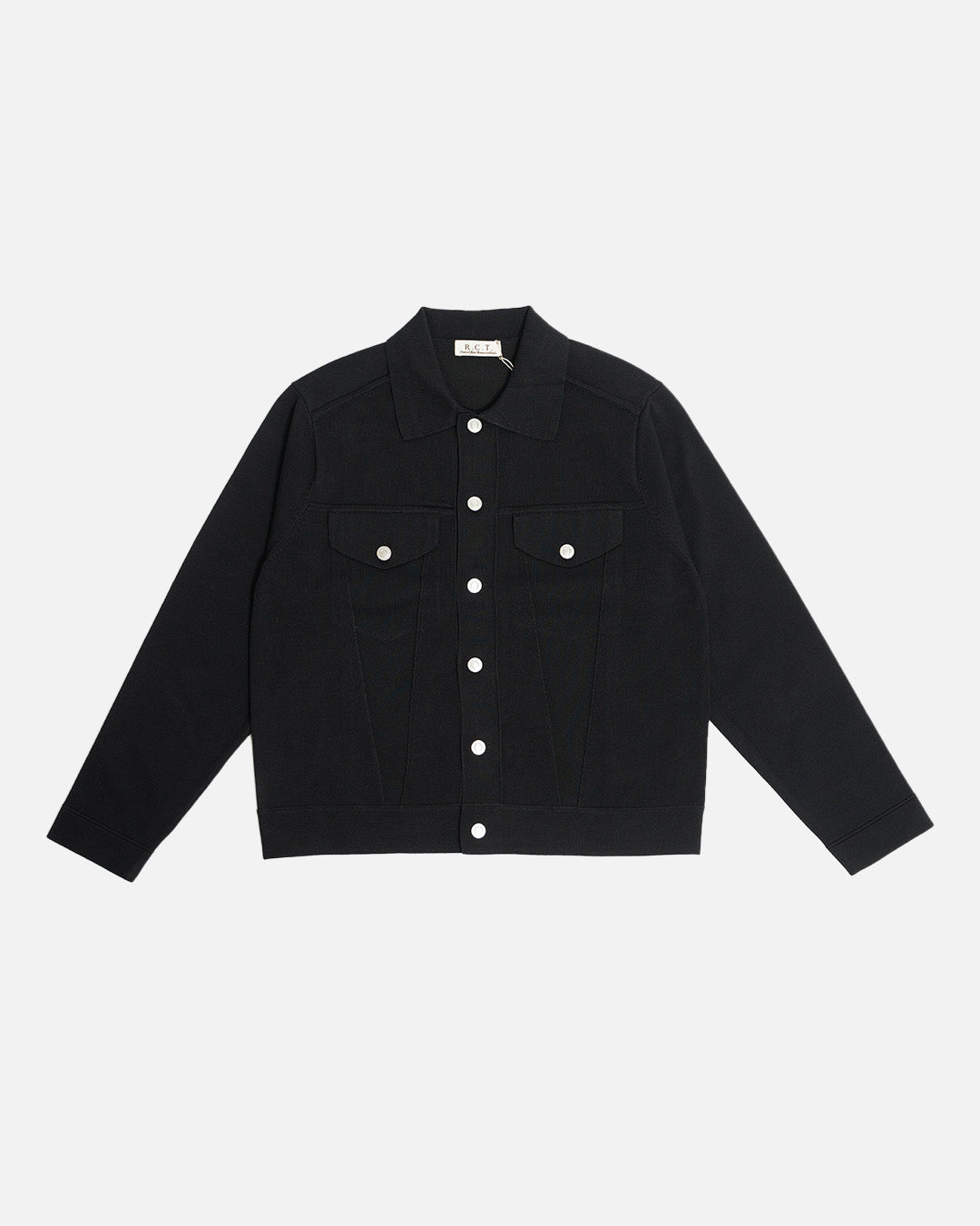 R.C.T. Knit Trucker Jacket - Black – The Decorum Bangkok