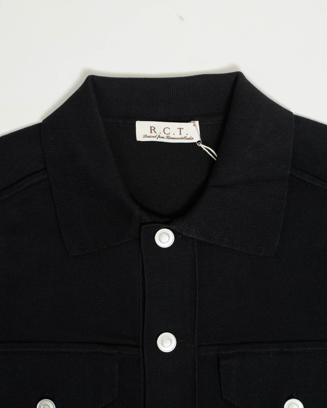 R.C.T. Knit Trucker Jacket - Black