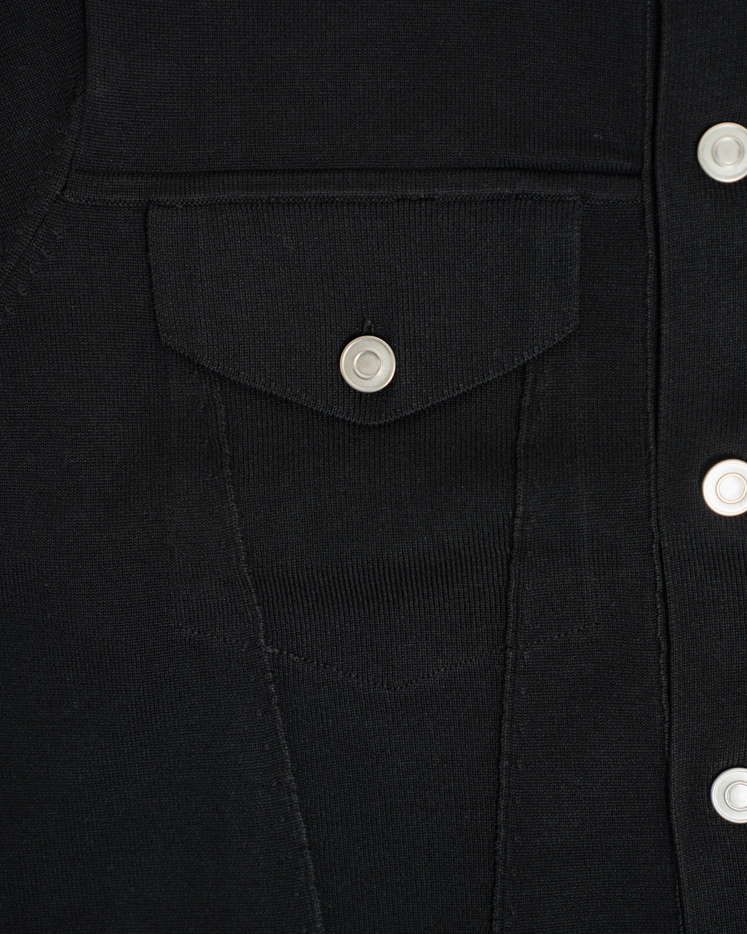 R.C.T. Knit Trucker Jacket - Black