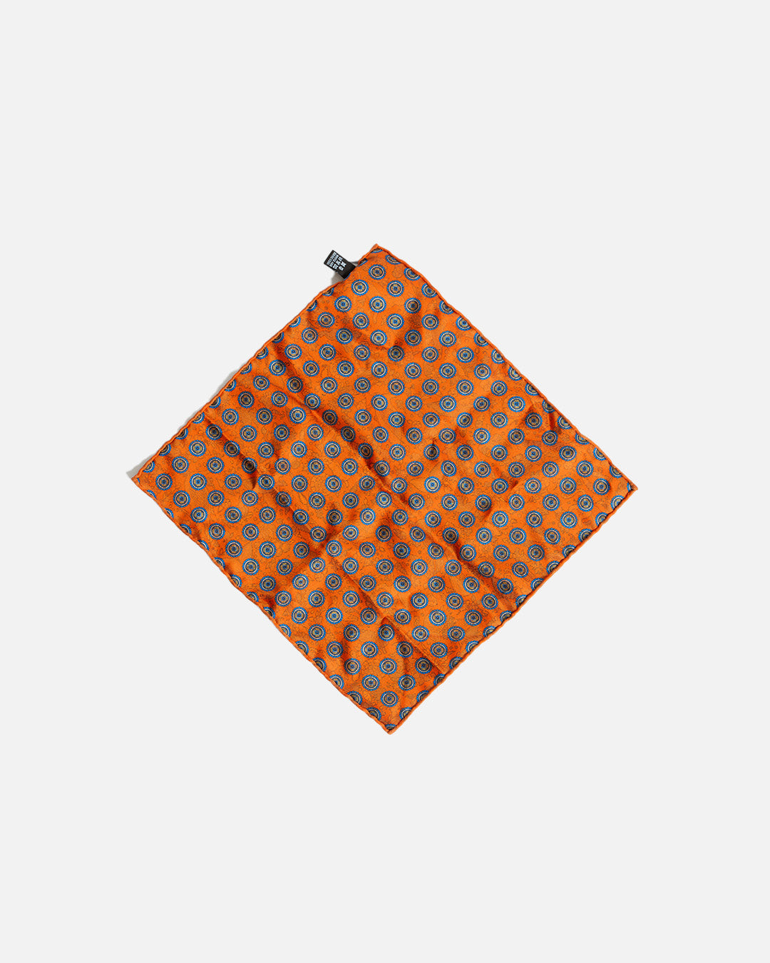 Calabrese Mythical Creatures Pocket Square - Orange/Blue