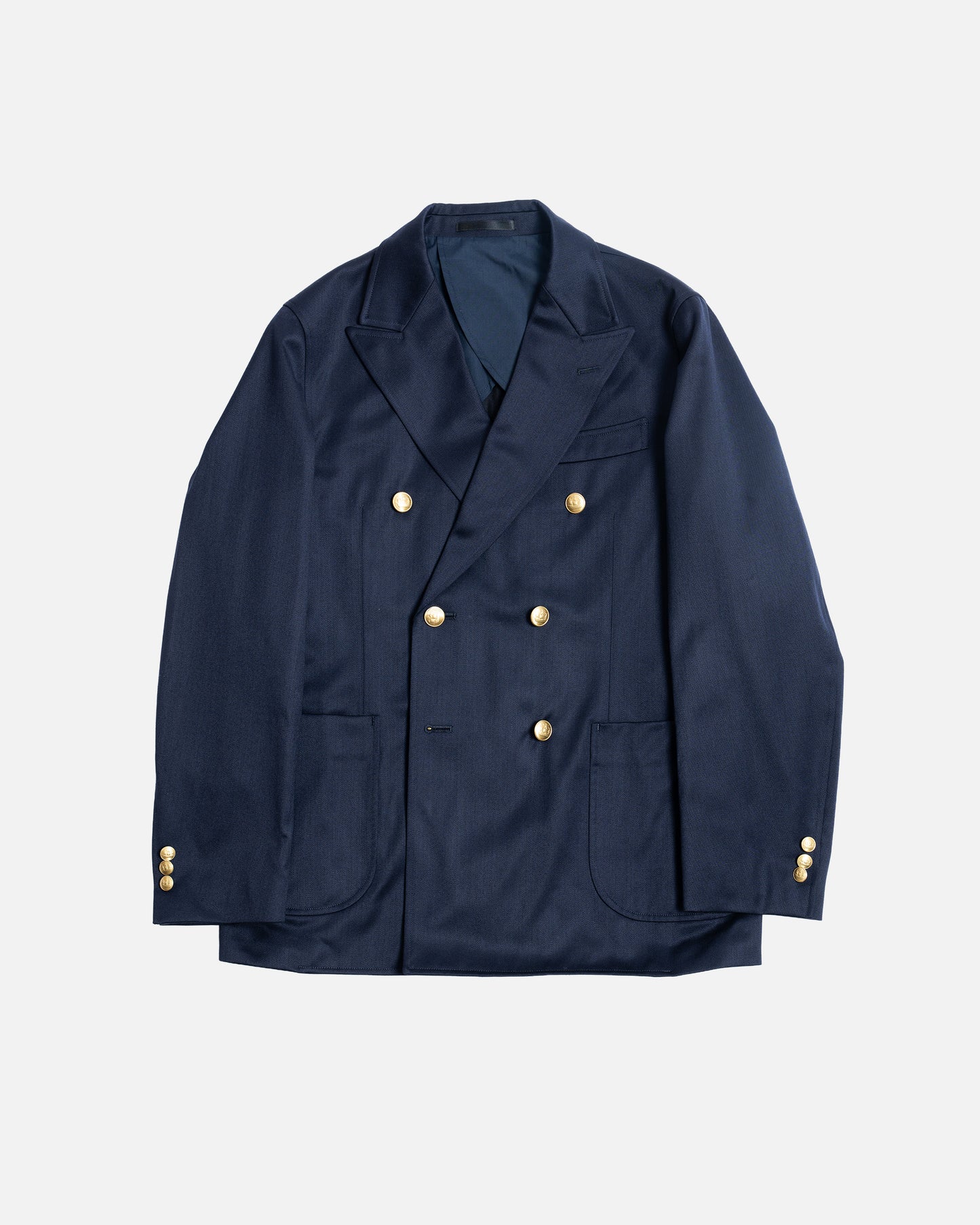 D.C. White Navy Double Breasted Club Blazer