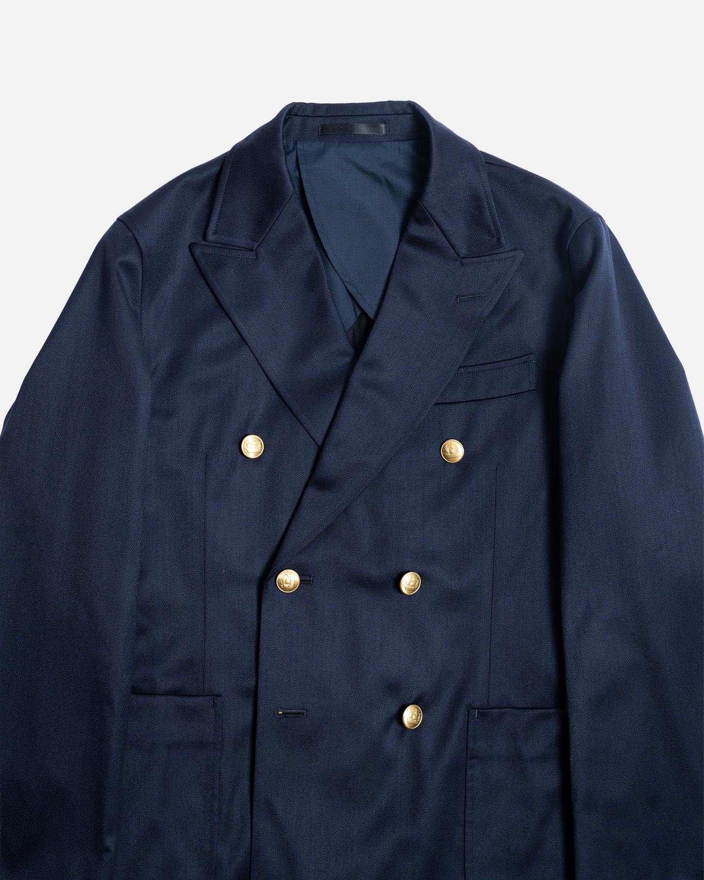 D.C. White Navy Double Breasted Club Blazer