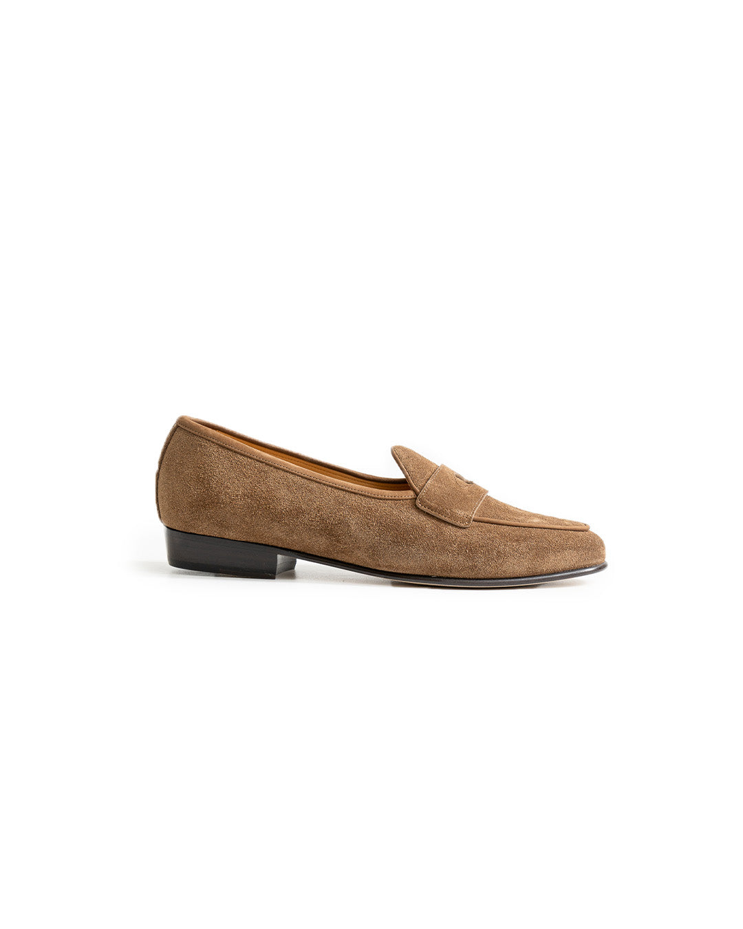 Baudoin & Lange Sagan Classic Ginkgo Loafers in Pecan Glove Suede