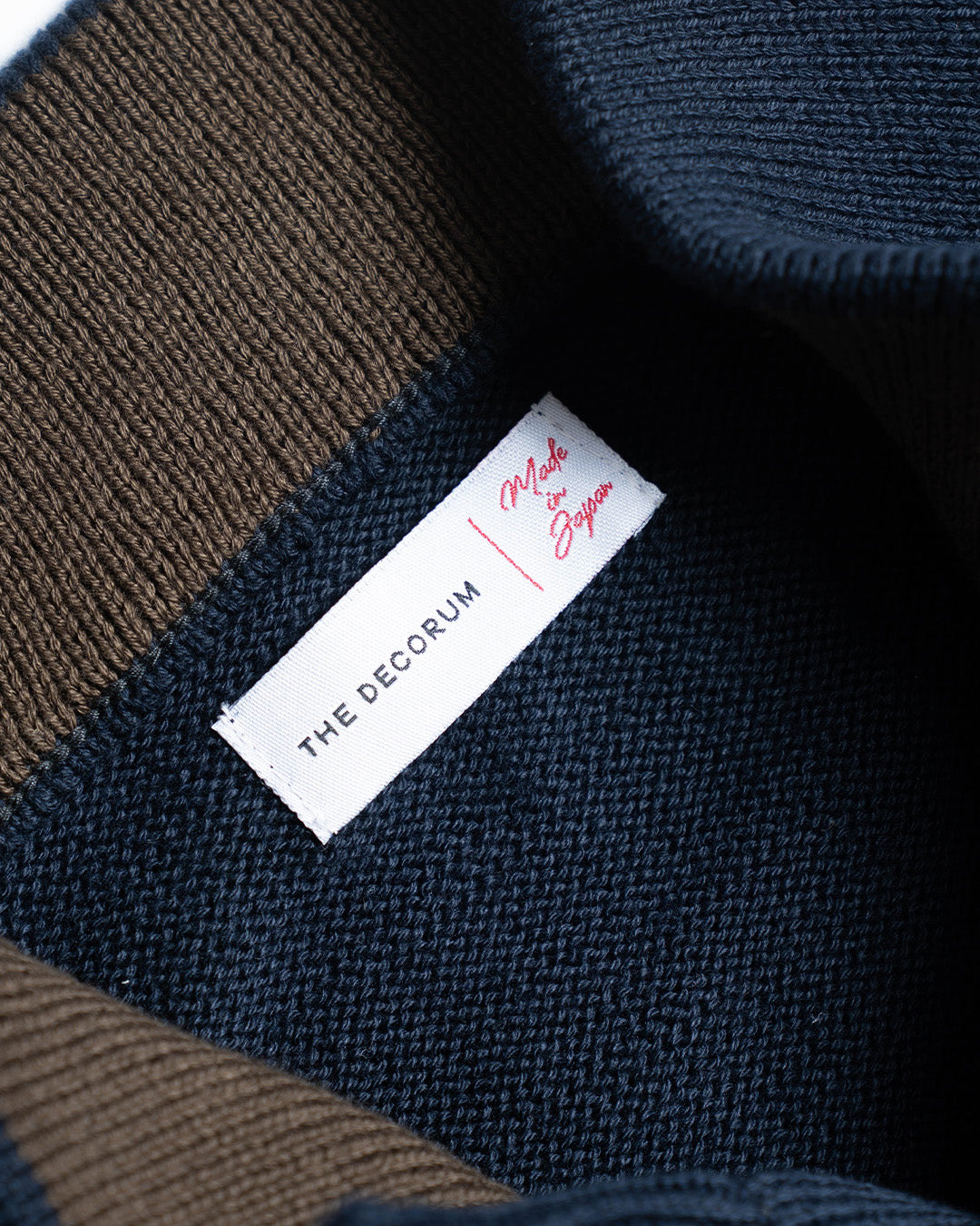The Decorum Bomber Knit Jacket - Navy