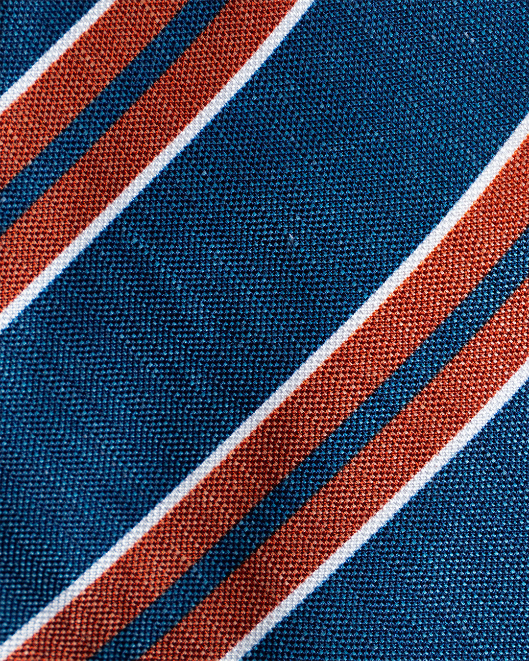 Bigi Cravatte Navy/Orange Repp Stripe Tie