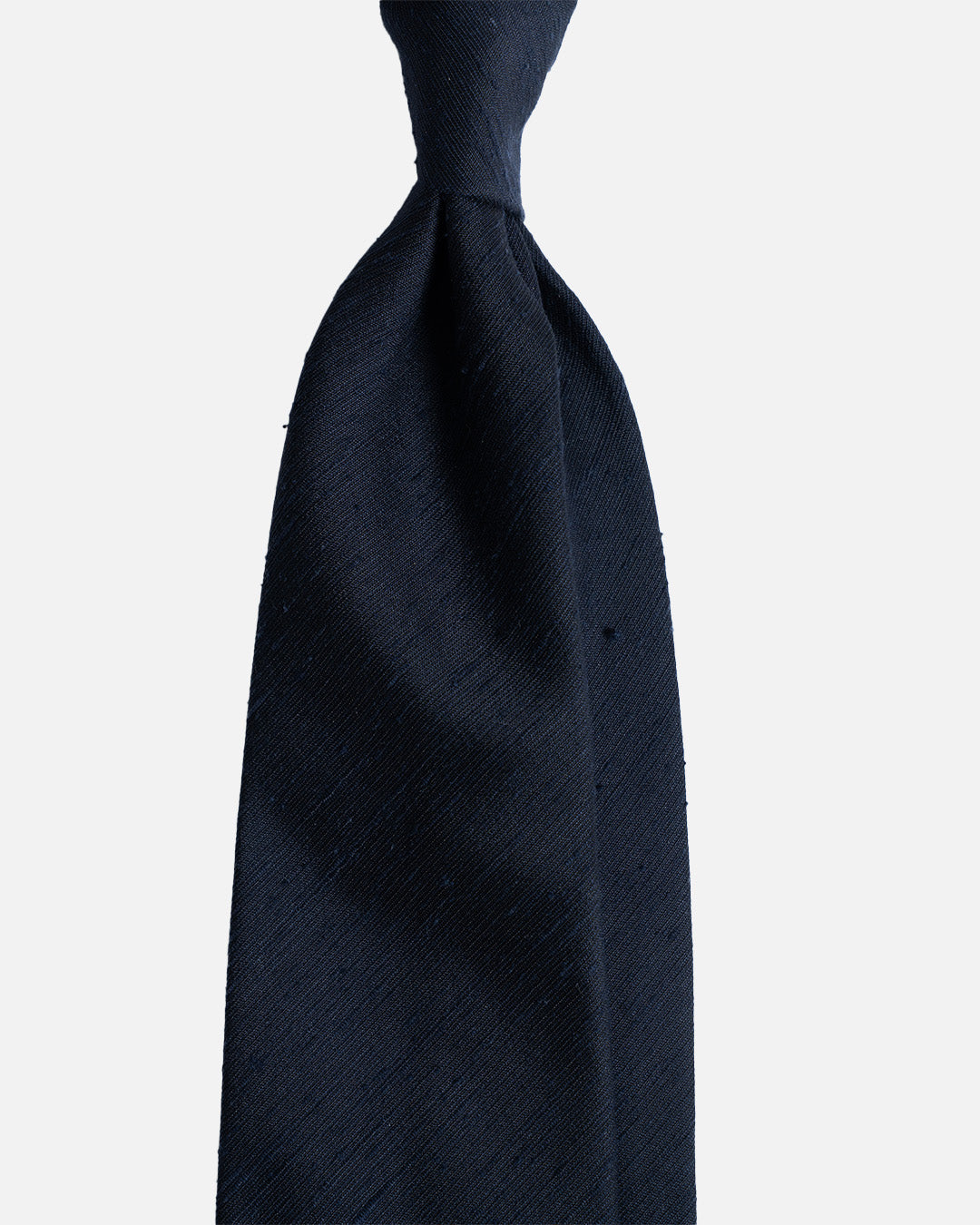 Bigi Cravatte Navy Raw Silk Tie