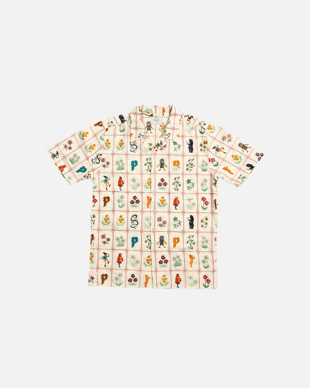 Percival Saga Cuban Shirt in Ecru