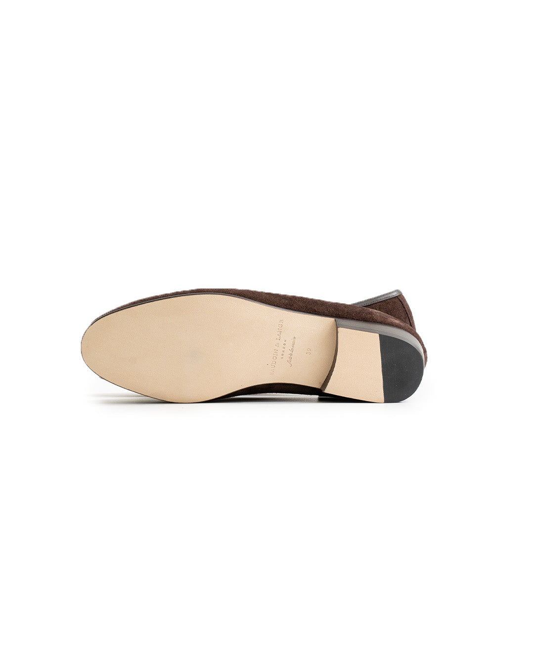 Baudoin & Lange Sagan Classic Ginkgo Loafers in Dark Brown Glove Suede