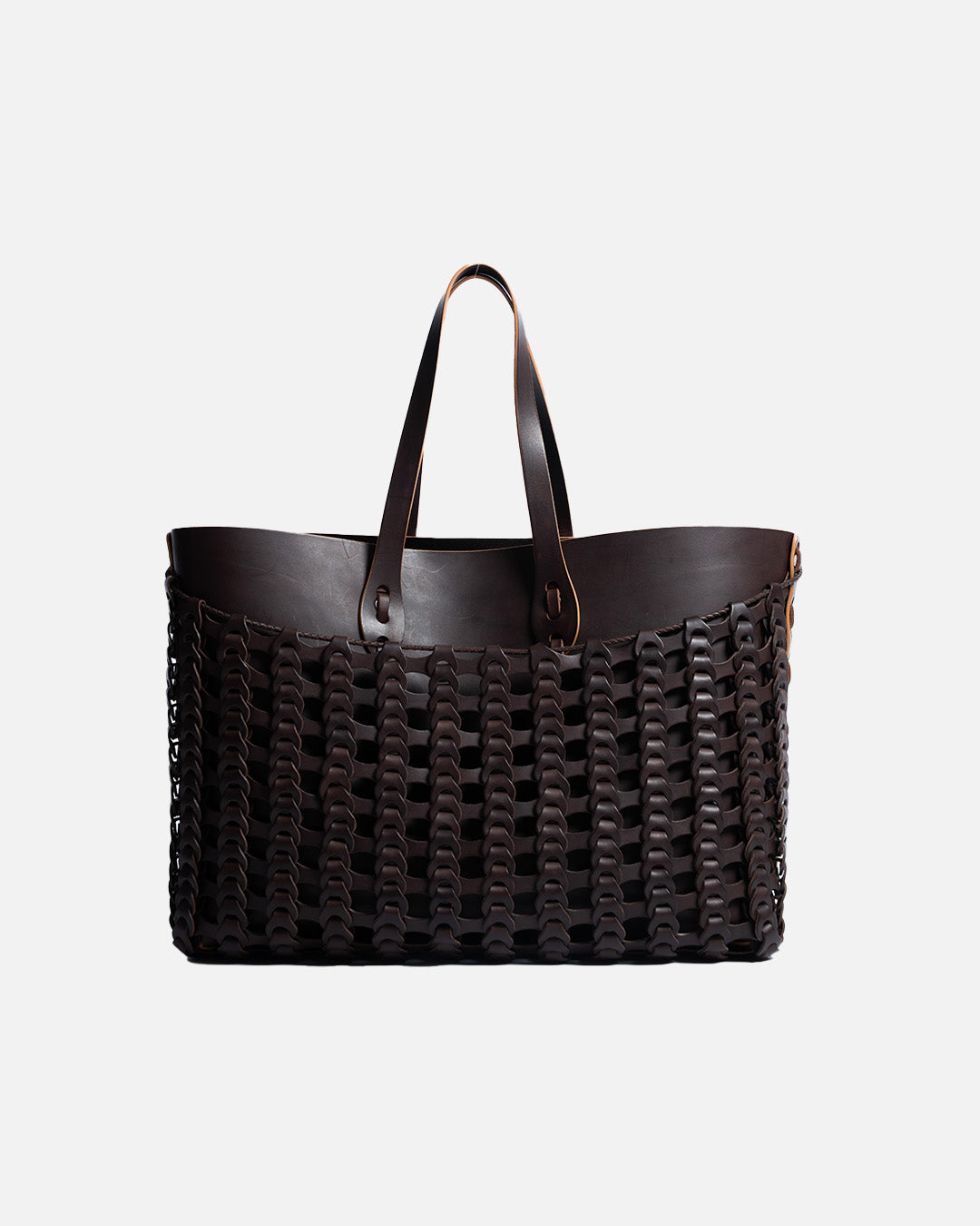 Il micio Dark Brown Vachetta Pescatore Tote Bag Dark Brown (NB-1)