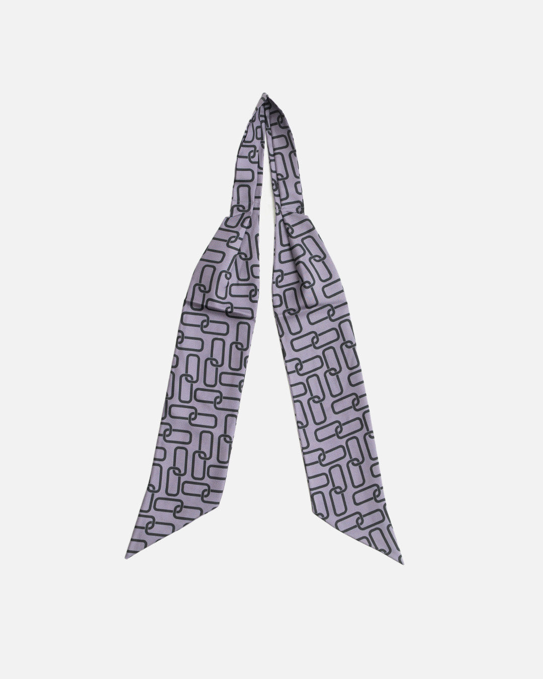 YK Purple Black Chain Scarf