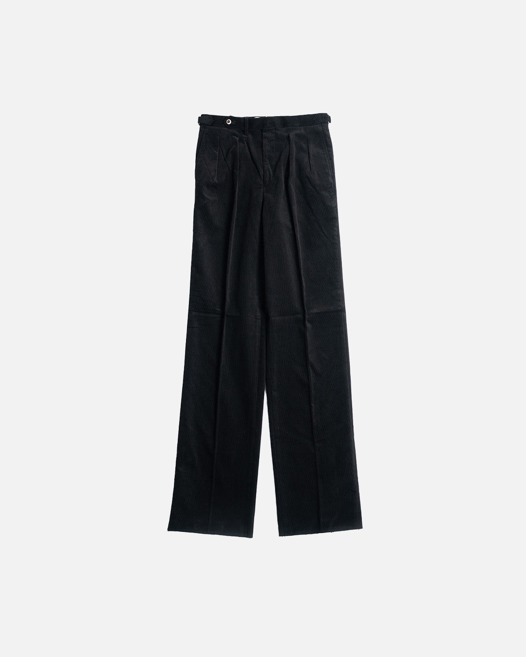 The Decorum Grant Trousers in Black Cotton Corduroy