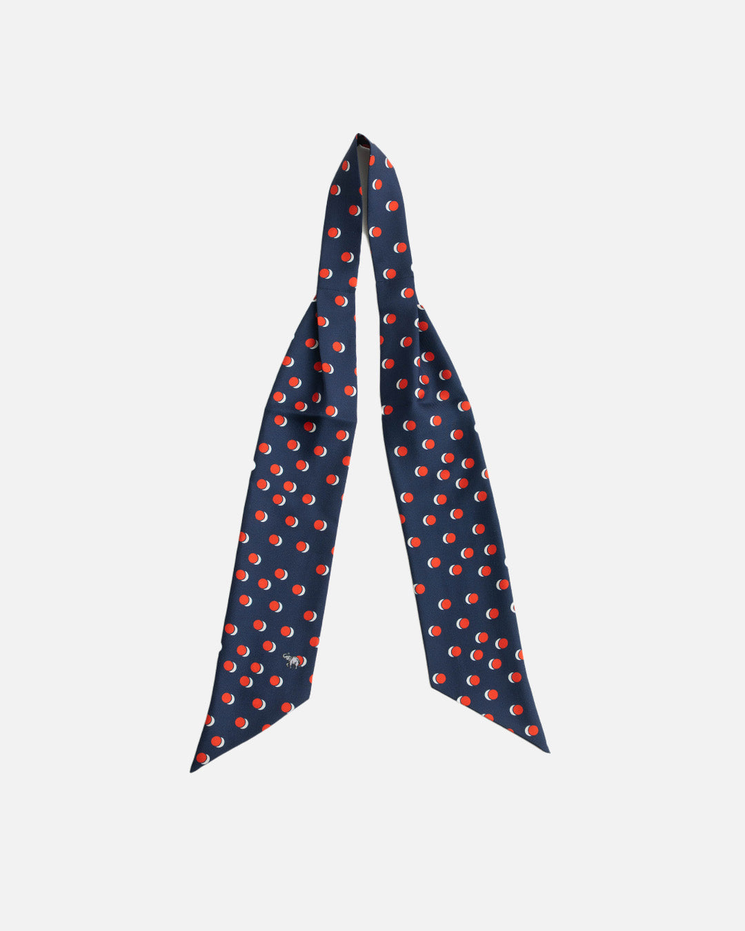 YK Red Dot Navy Scarf