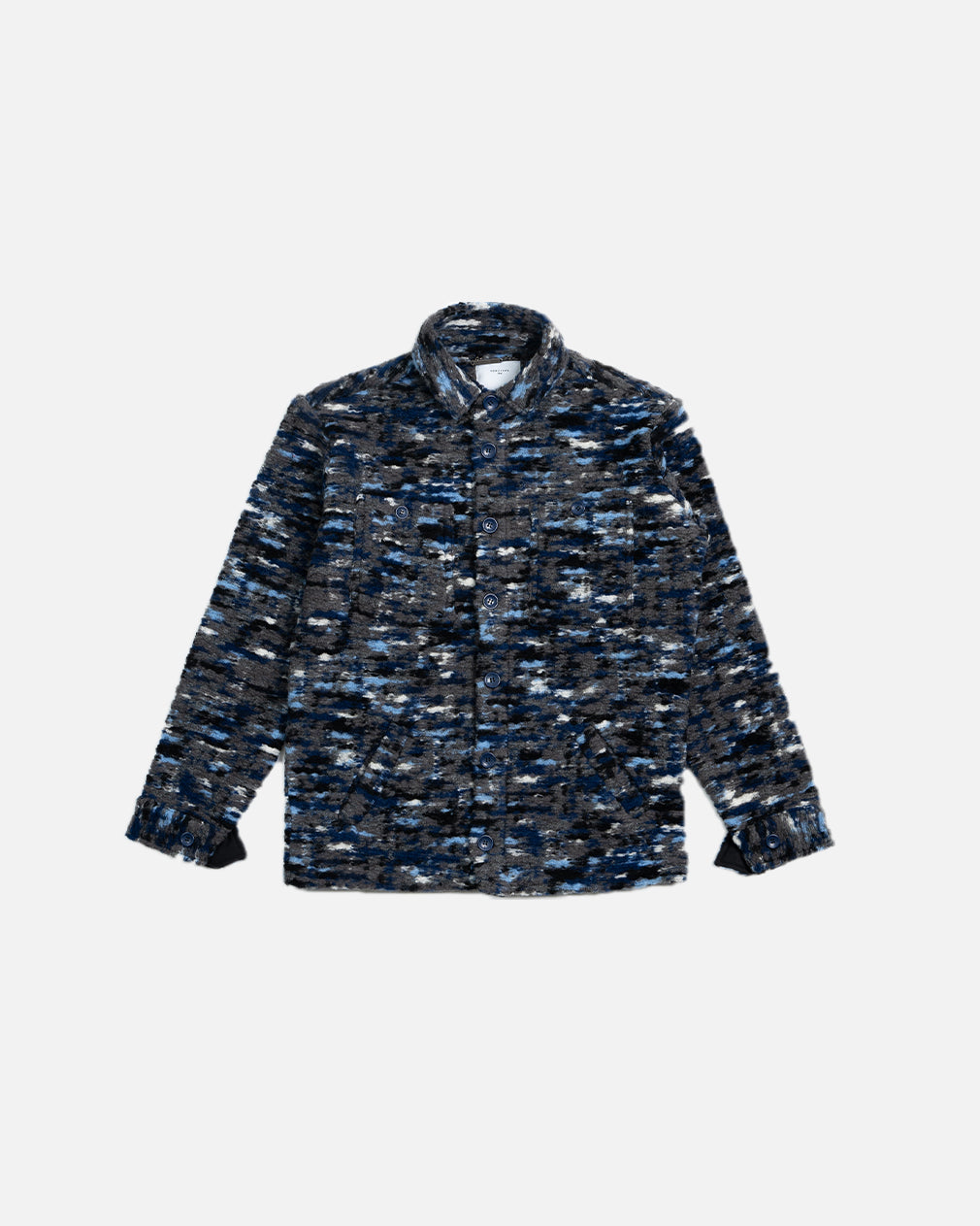 Percival Jacquard Overshirt in Blue