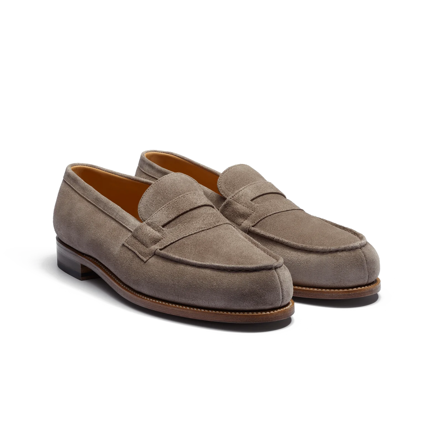 J.M. Weston 180 Loafer Chestnut Suede D Width