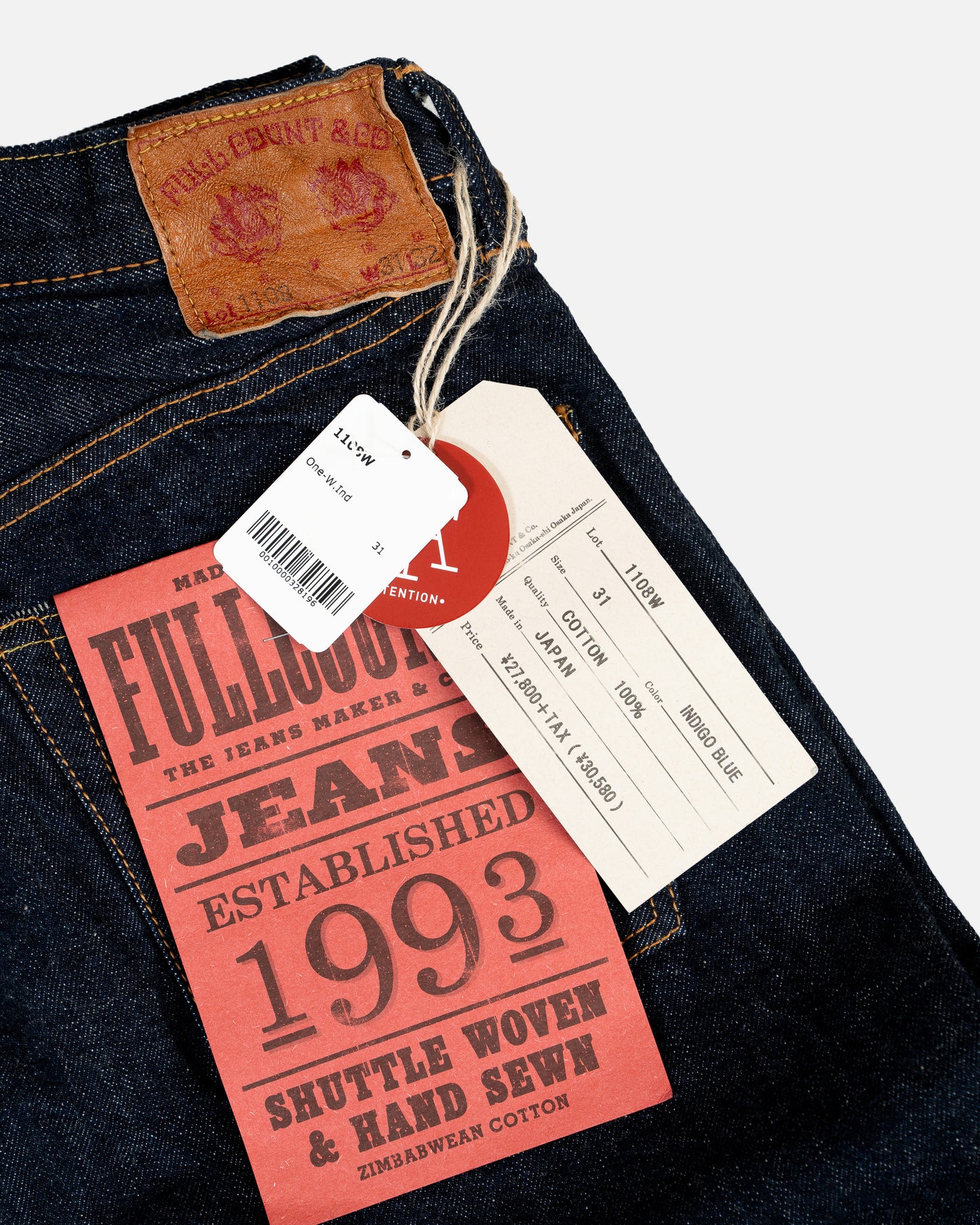 Fullcount 1108W Slim Straight Denim