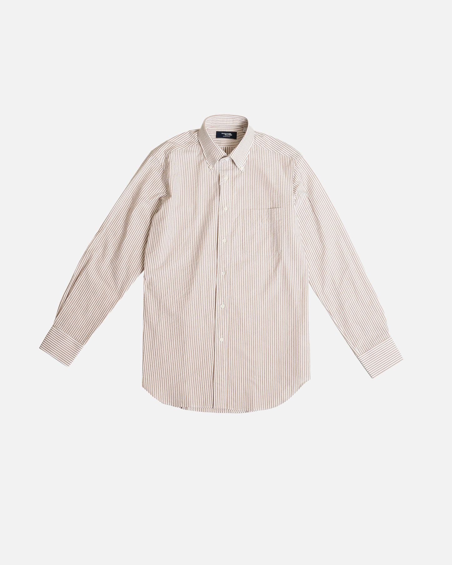 Kamakura Firenze Brown Seersucker Shirt