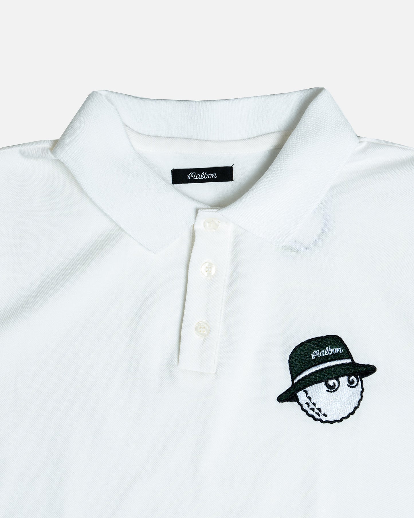 Malbon Golf Cooper Polo White