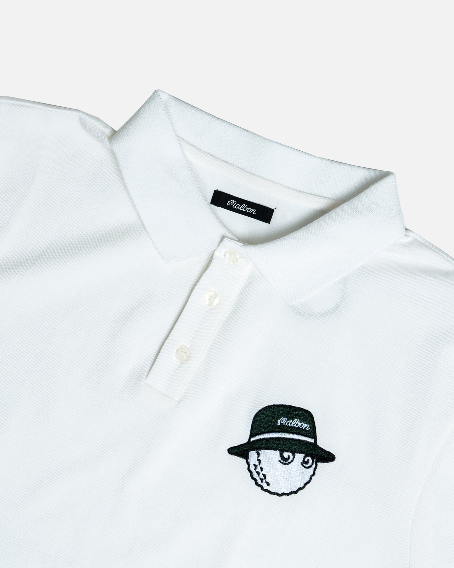 Malbon Golf Cooper Polo White