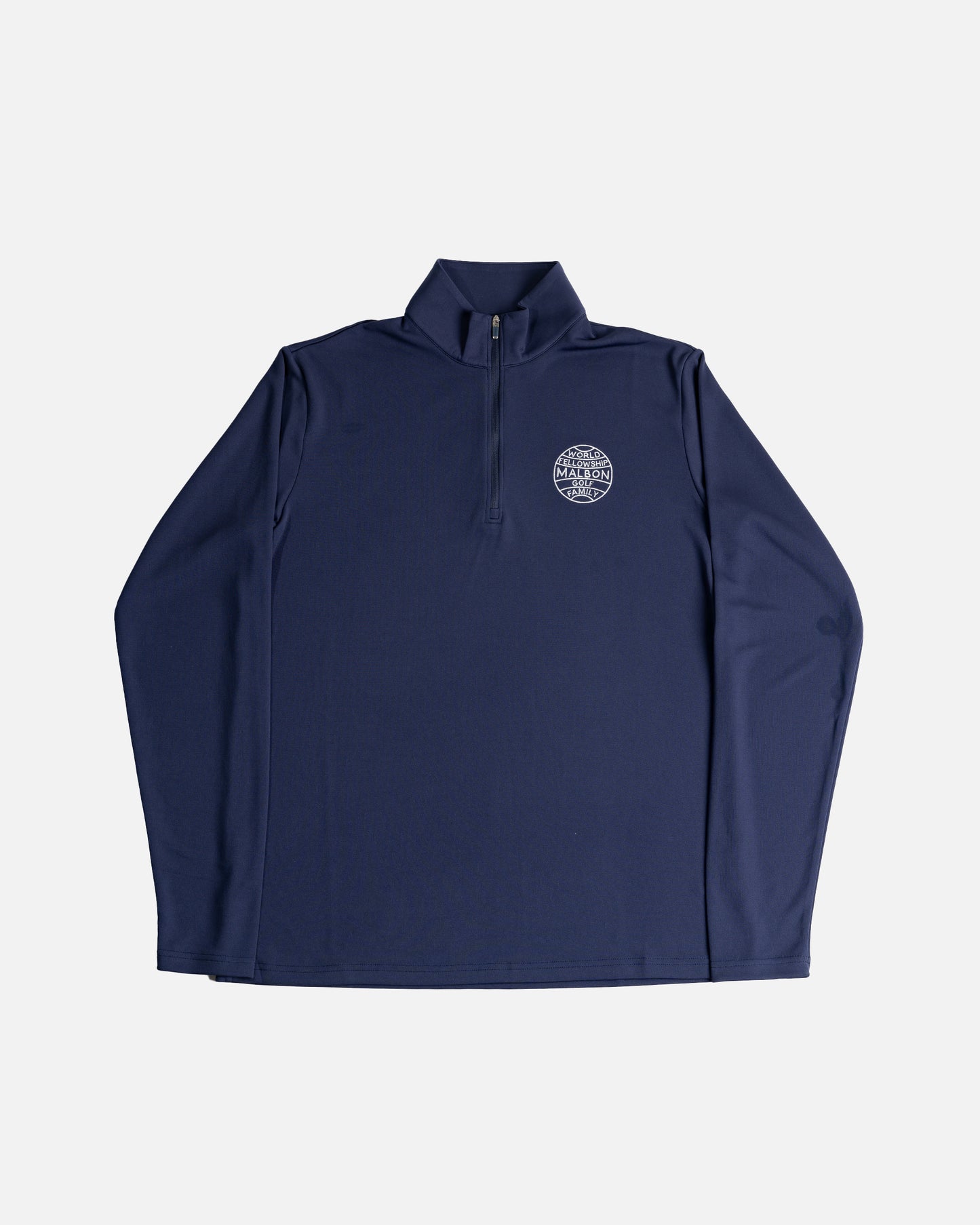 Malbon World Fellowship Performance Quarter Zip in Navy
