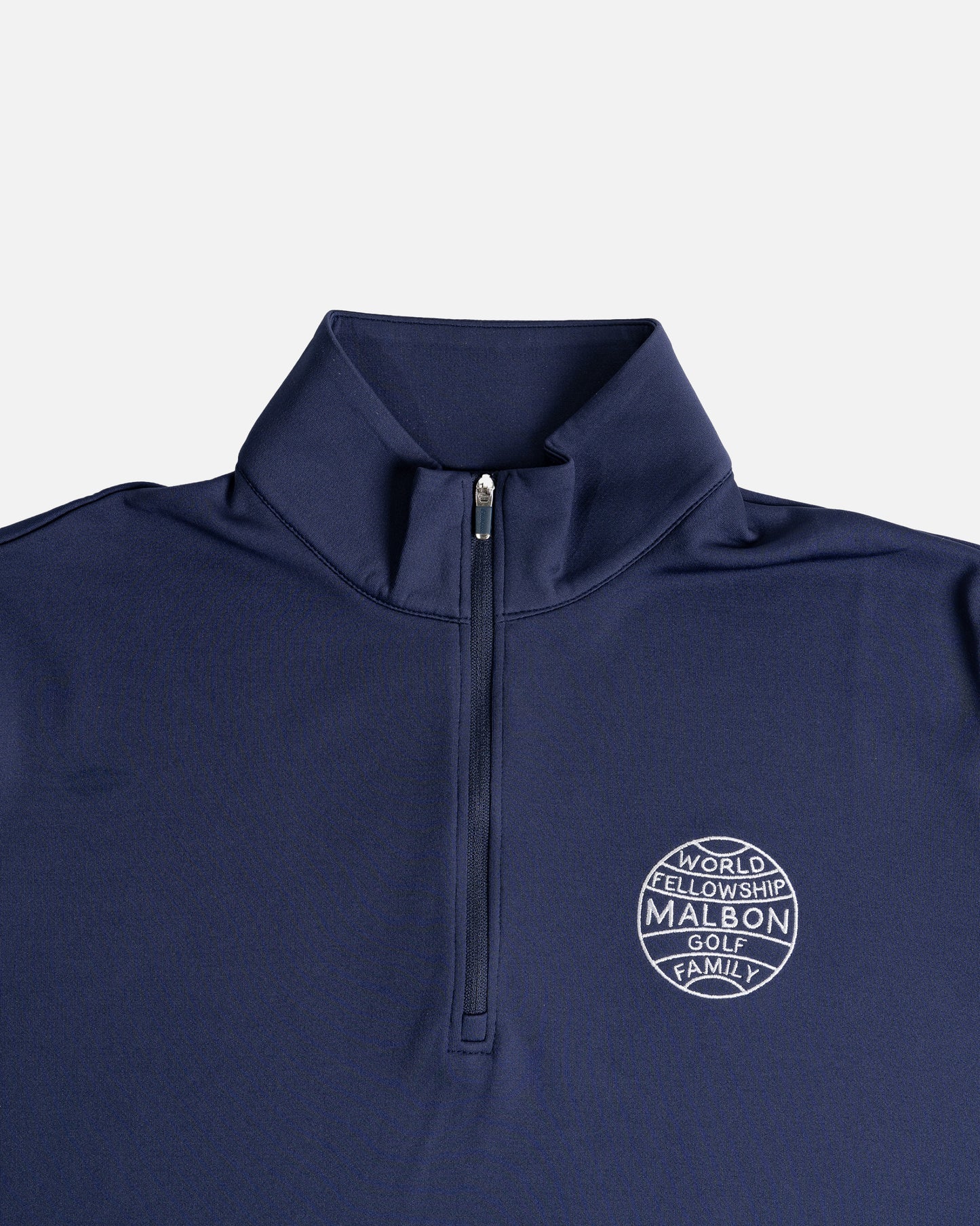 Malbon World Fellowship Performance Quarter Zip in Navy