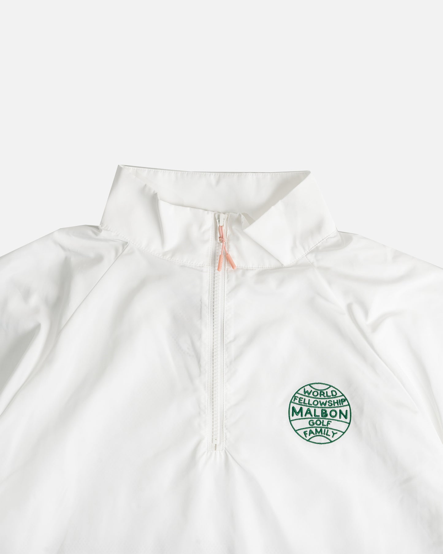 Malbon World Fellowship Windshirt in White