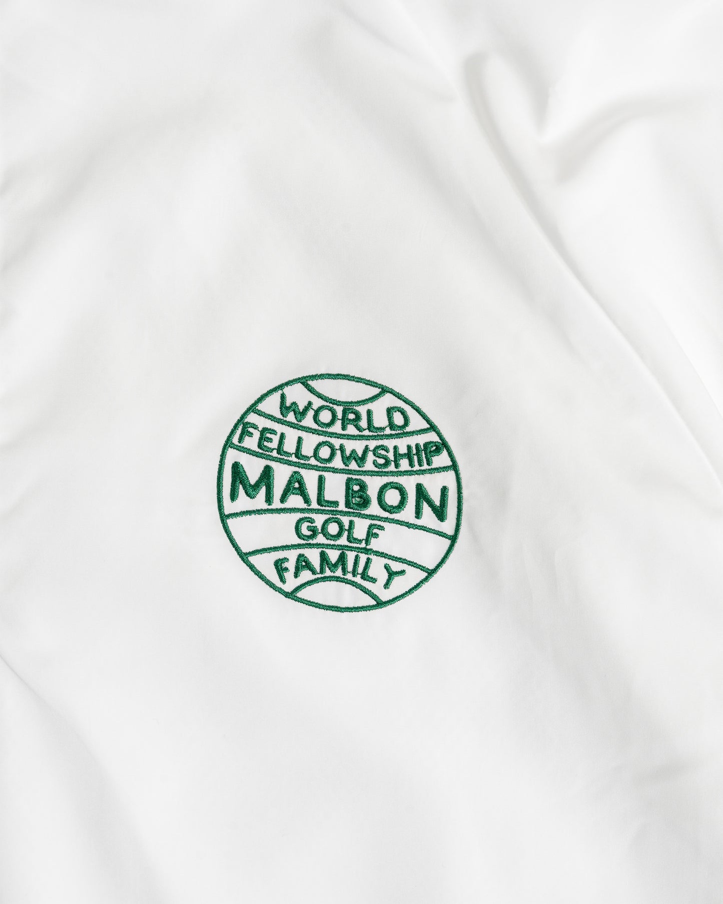 Malbon World Fellowship Windshirt in White